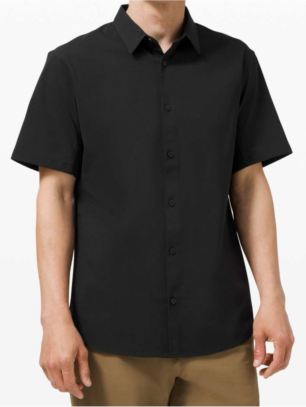 Lululemon Airing Easy Short Sleeve Shirt *Ventlight Mesh Black Size Small
